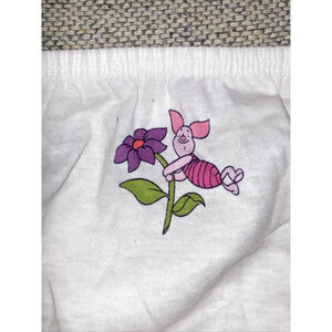Vintage Disney Winnie The Pooh Piglet Cotton Panties Hi Cut Women’s  size 7